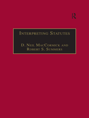 cover image of Interpreting Statutes